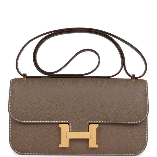Hermes Constance Elan Etoupe Epsom Gold Hardware