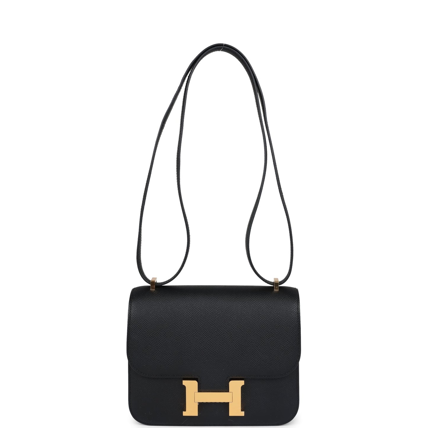 Hermes Constance 18 Black Epsom Gold Hardware