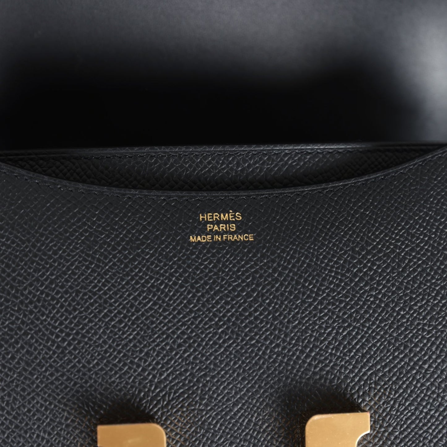Hermes Constance 1-18 Black Epsom Gold Hardware