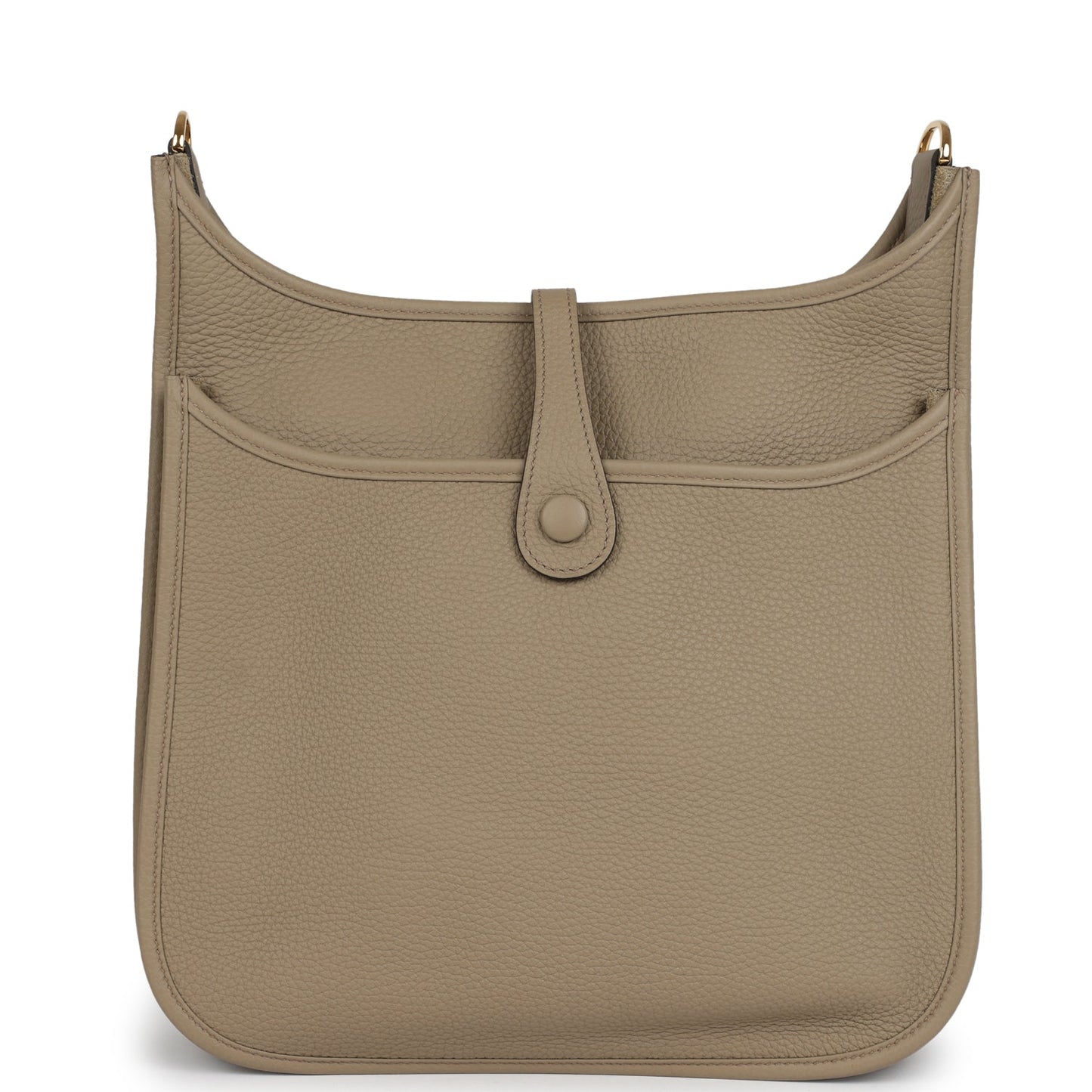 Hermes Evelyne III PM Beige Marfa Clemence Gold Hardware