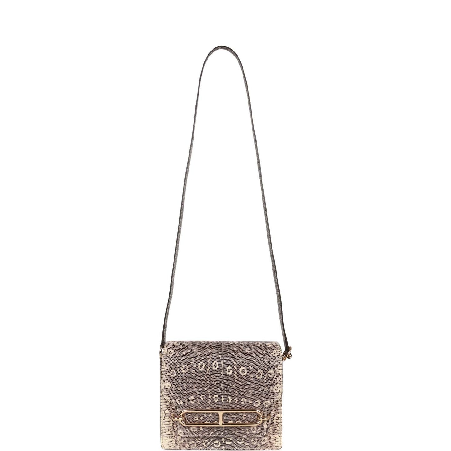 Hermes Mini Sac Roulis Ombre Lizard Varanus Salvator Gold Hardware