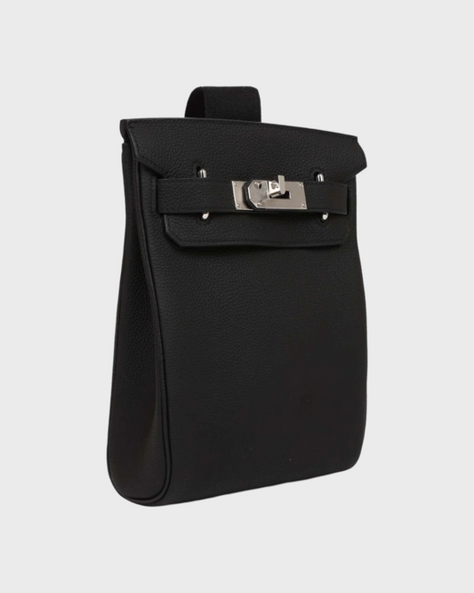 Hermès HAC A Dos PM Backpack Black Togo Palladium Hardware