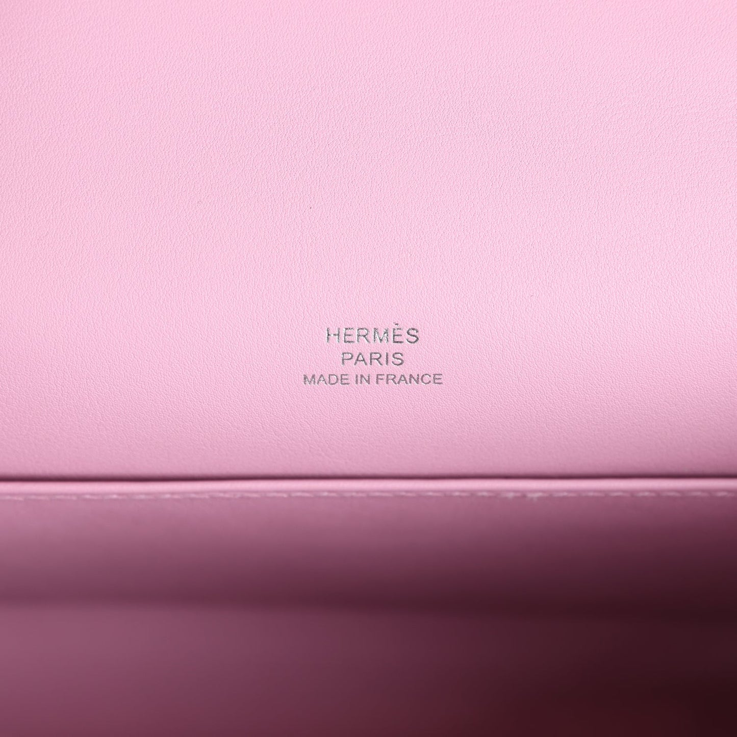 Hermes Kelly Pochette Mauve Sylvestre Swift Palladium Hardware