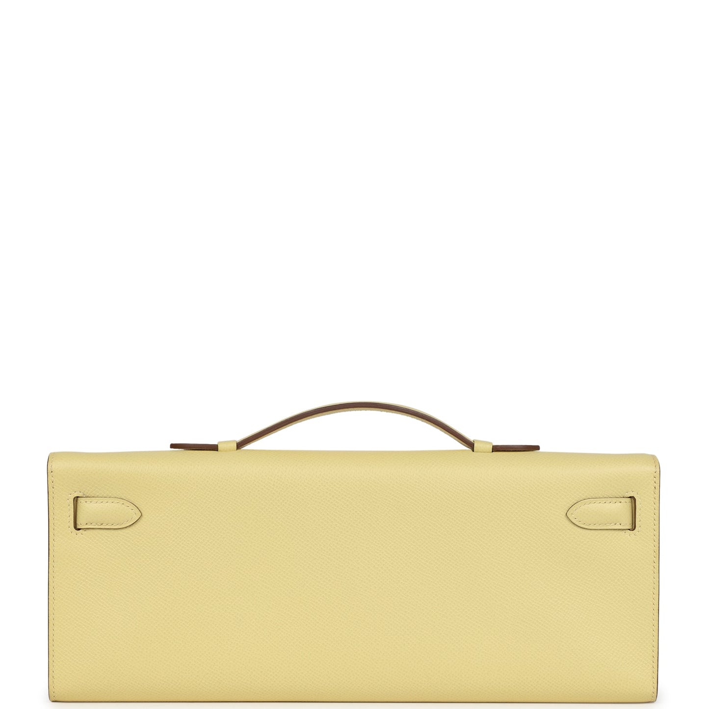 Hermes Kelly Cut Jaune Poussin Epsom Palladium Hardware