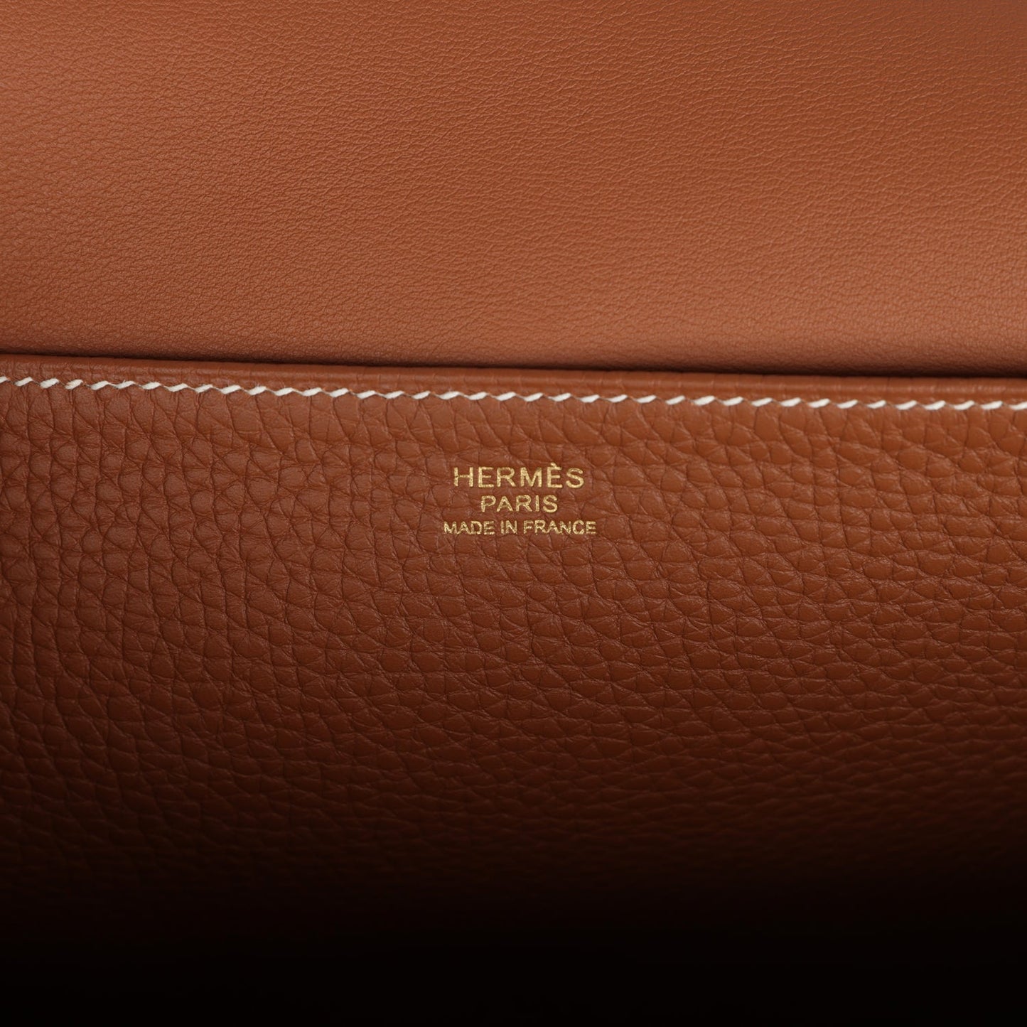 Hermes Halzan 31 Gold Clemence Gold Hardware