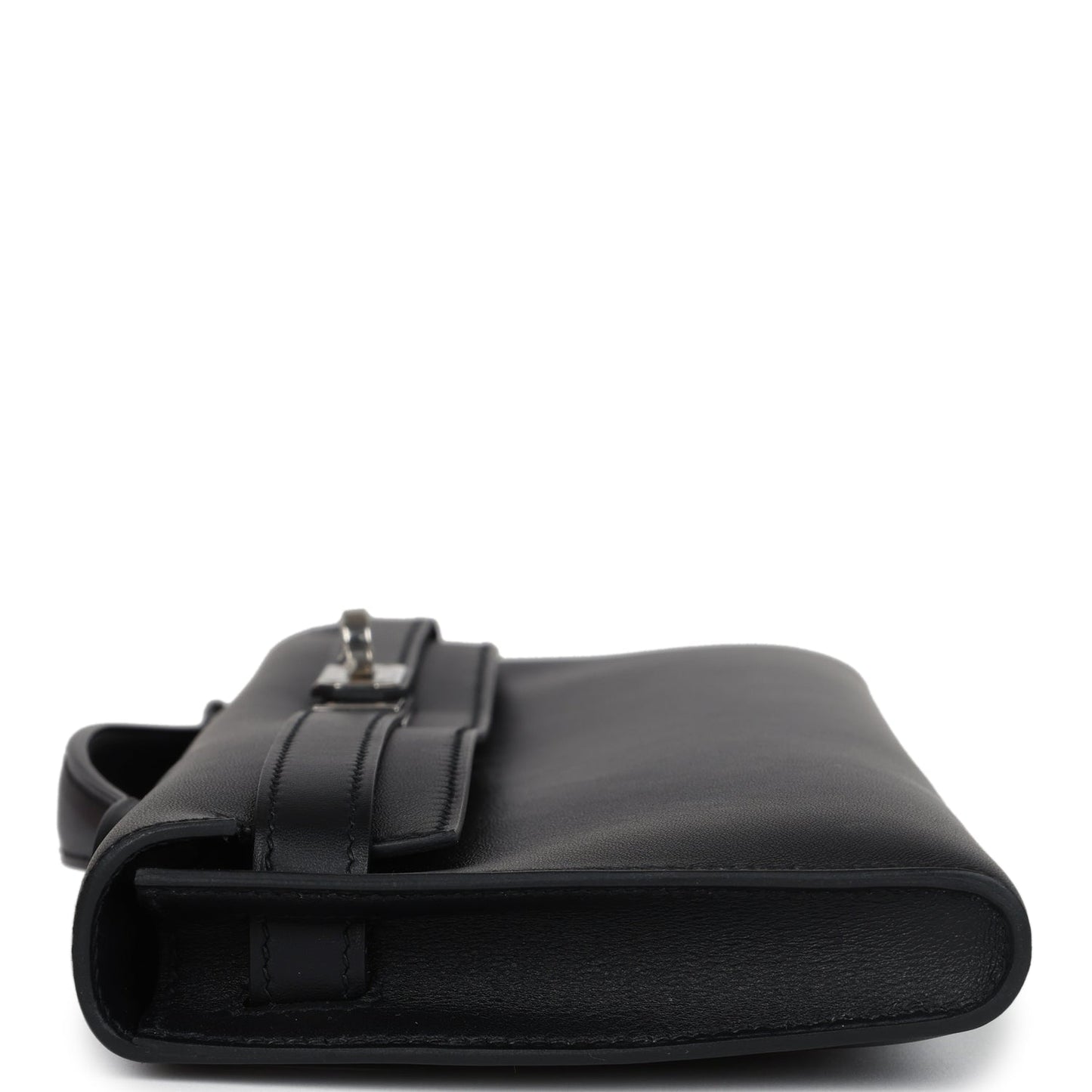 Hermes Kelly Cut Black Swift Palladium Hardware