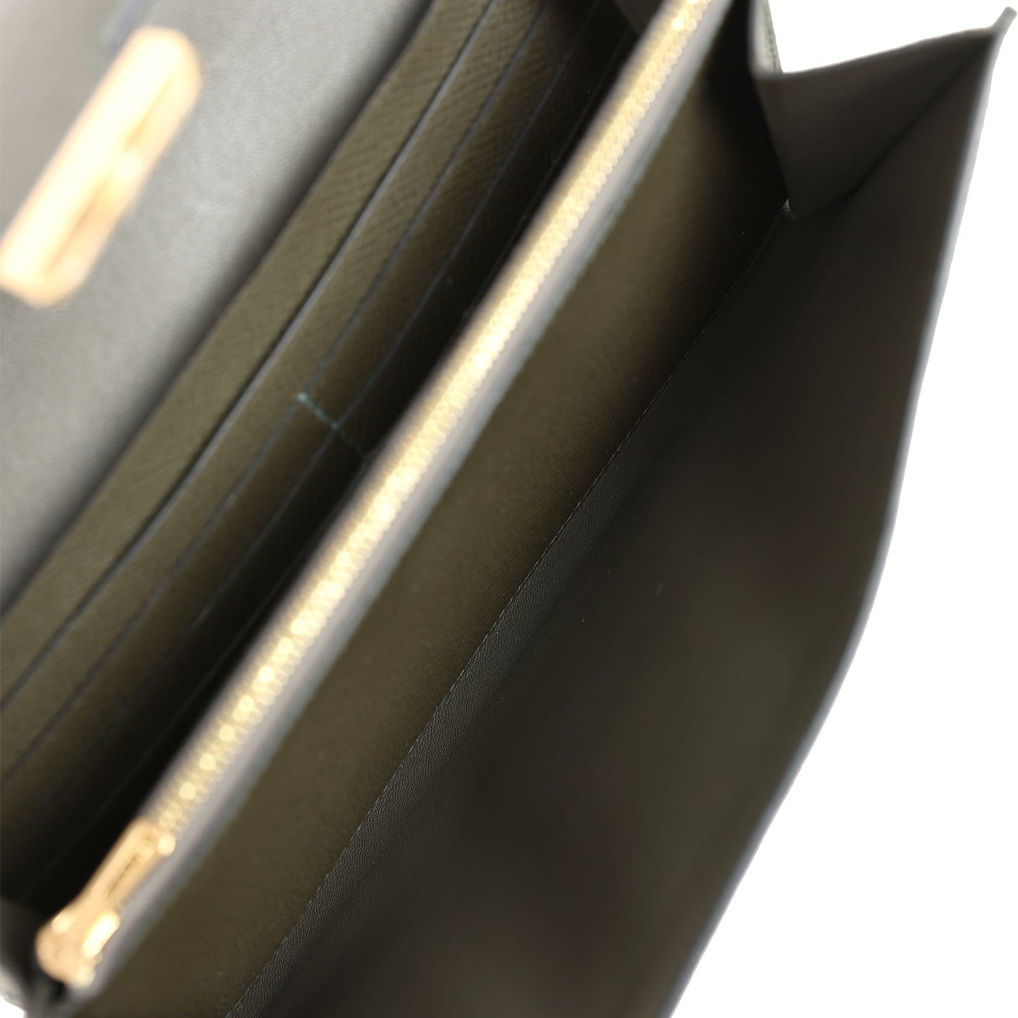 Hermes Constance Wallet To Go Vert De Gris Epsom Gold Hardware
