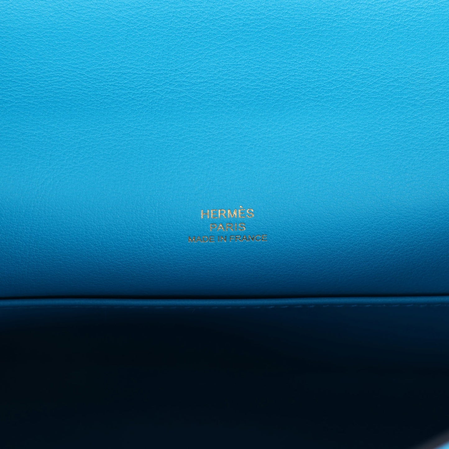Hermes Kelly Pochette Bleu Frida Swift Gold Hardware