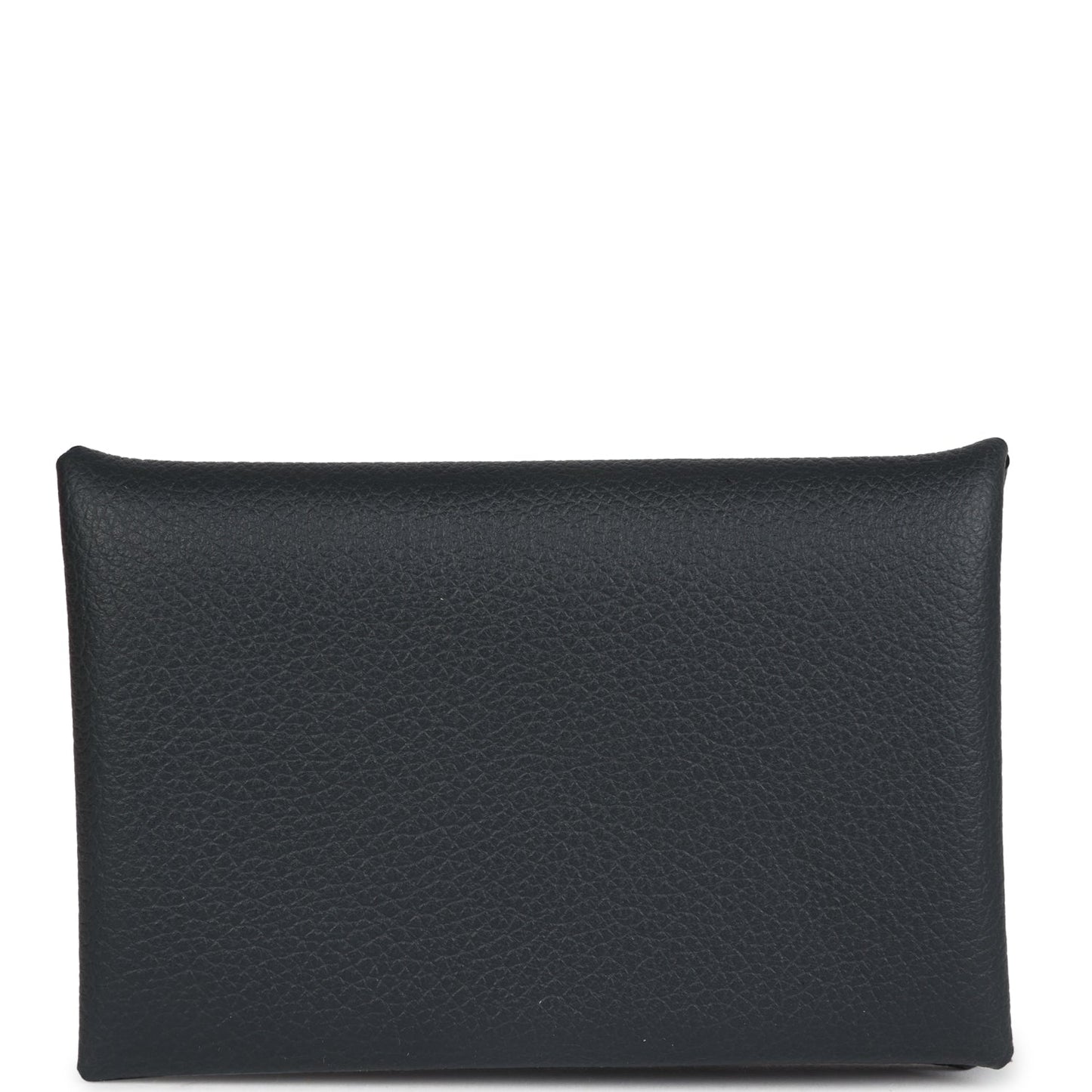 Hermes Calvi Card Holder New Bleu Ocean Evercolor Palladium Hardware