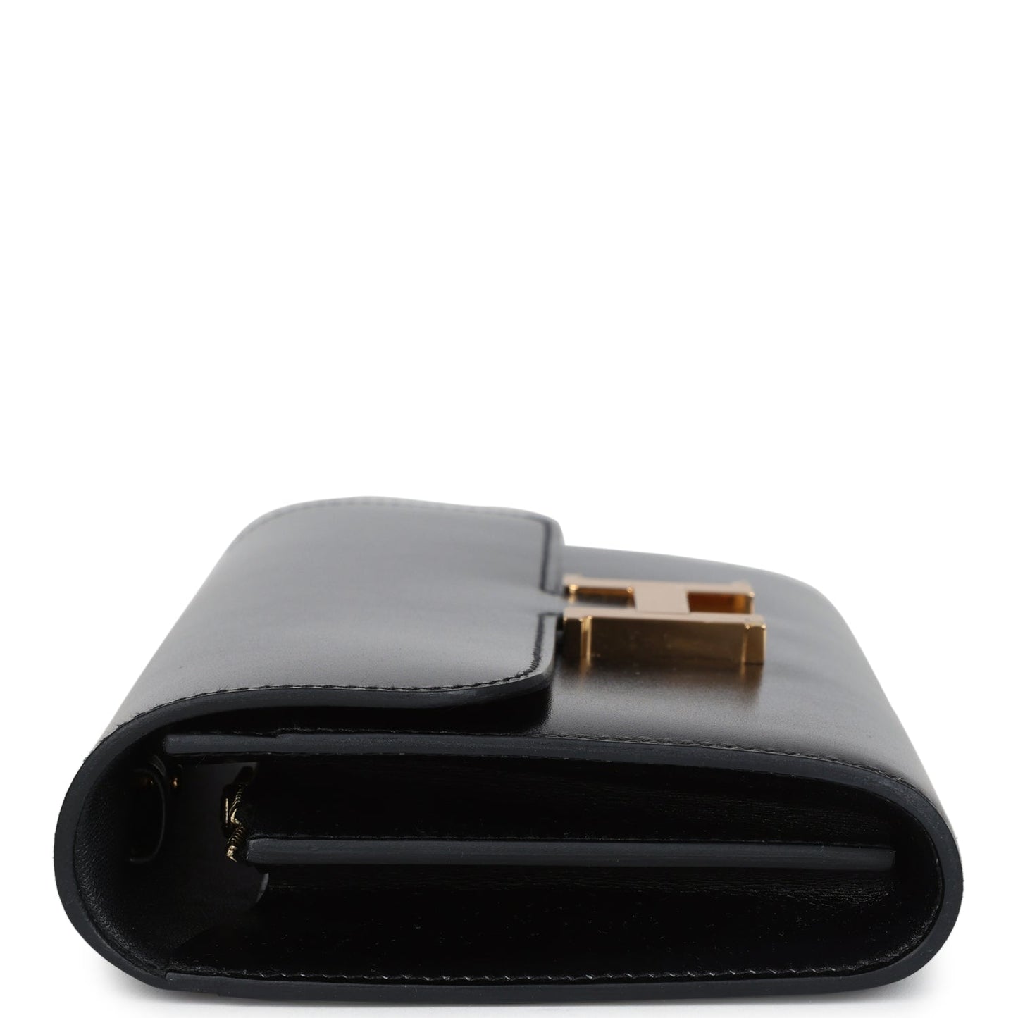 Hermes Rock Constance Wallet To Go Black Box Gold Hardware