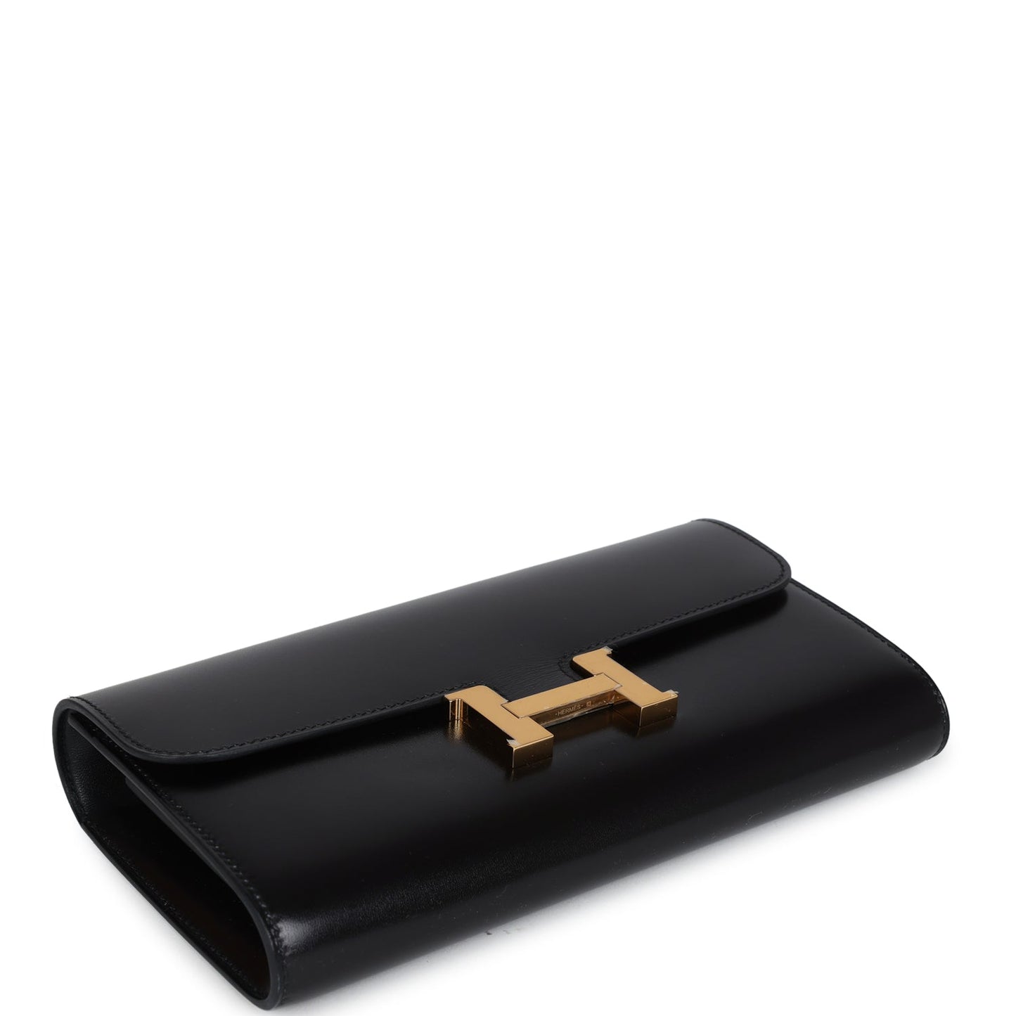 Hermes Rock Constance Wallet To Go Black Box Gold Hardware