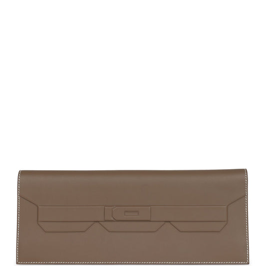 Hermes Shadow Kelly Cut Etoupe Swift