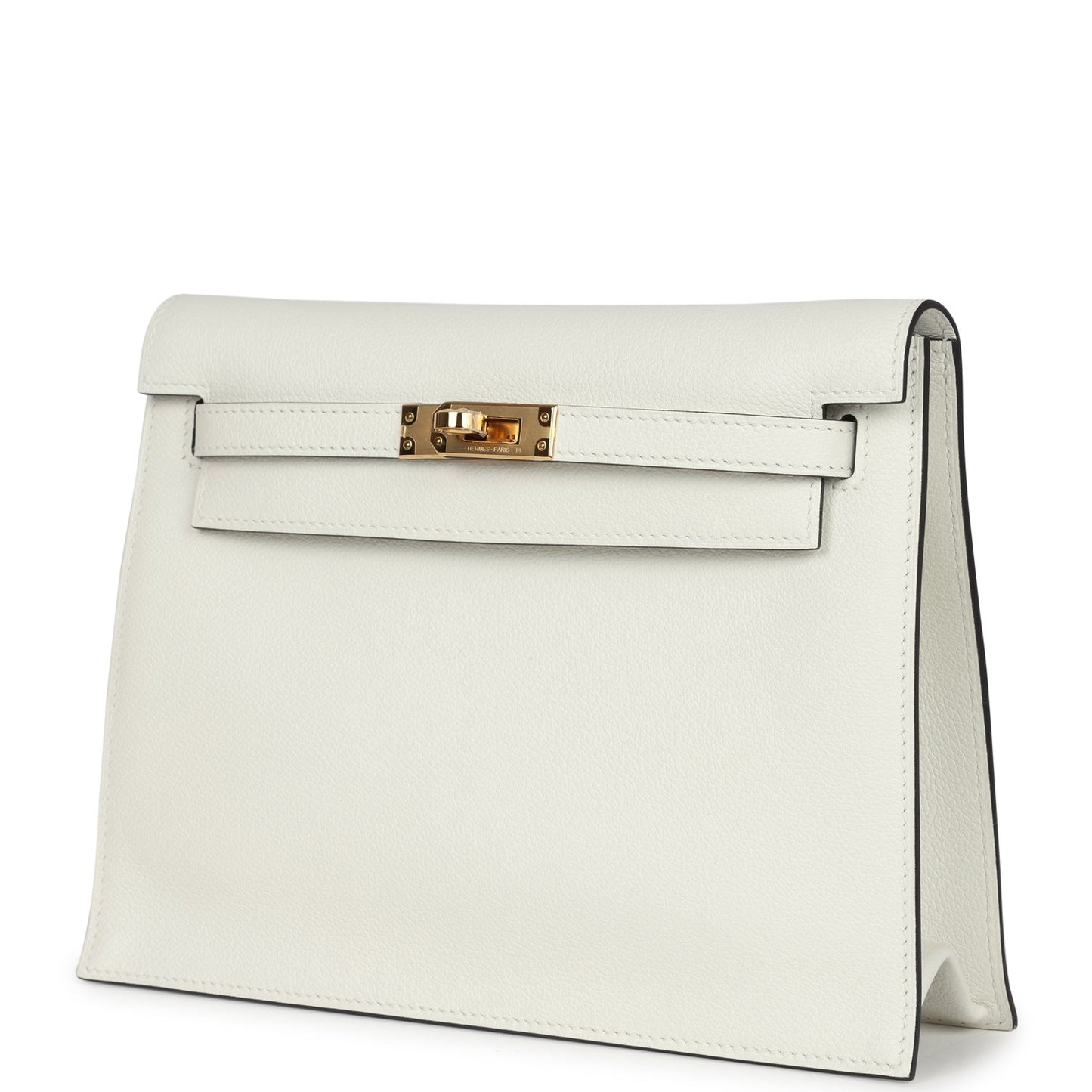 Hermes Kelly Danse White Evercolor Verso Gold Hardware