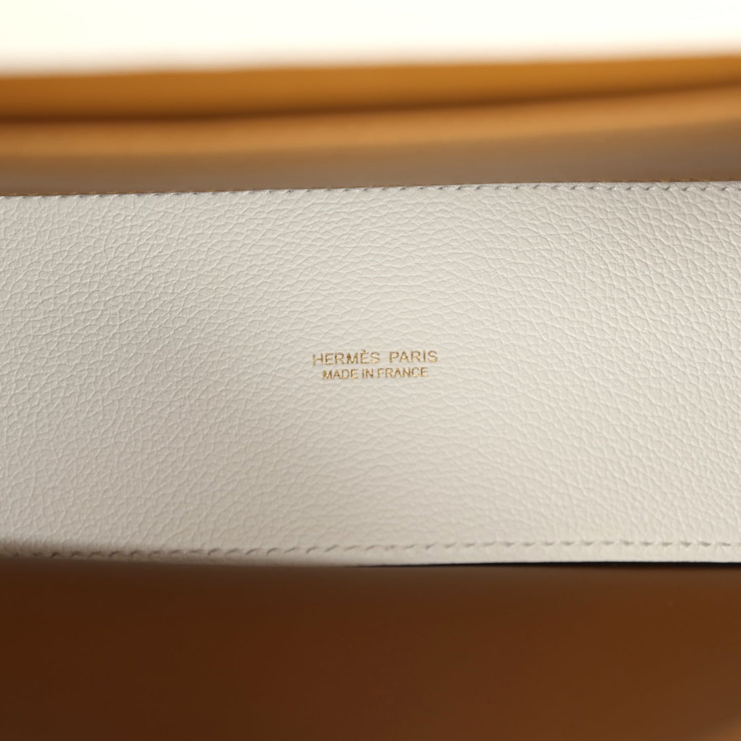 Hermes Kelly Danse White Evercolor Verso Gold Hardware