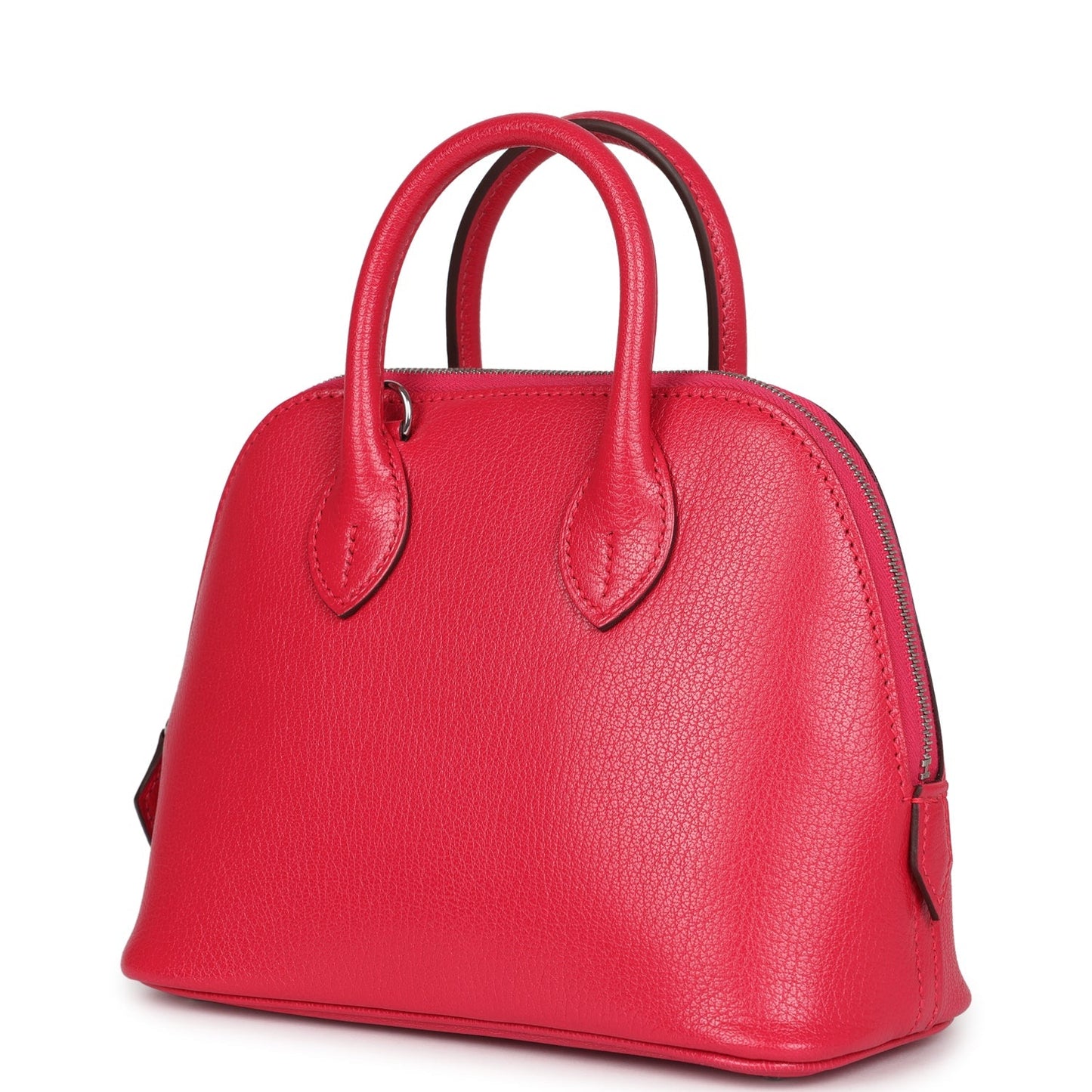 Hermes Mini 1923 Bolide Rose Extreme Chevre Chamkila Palladium Hardware