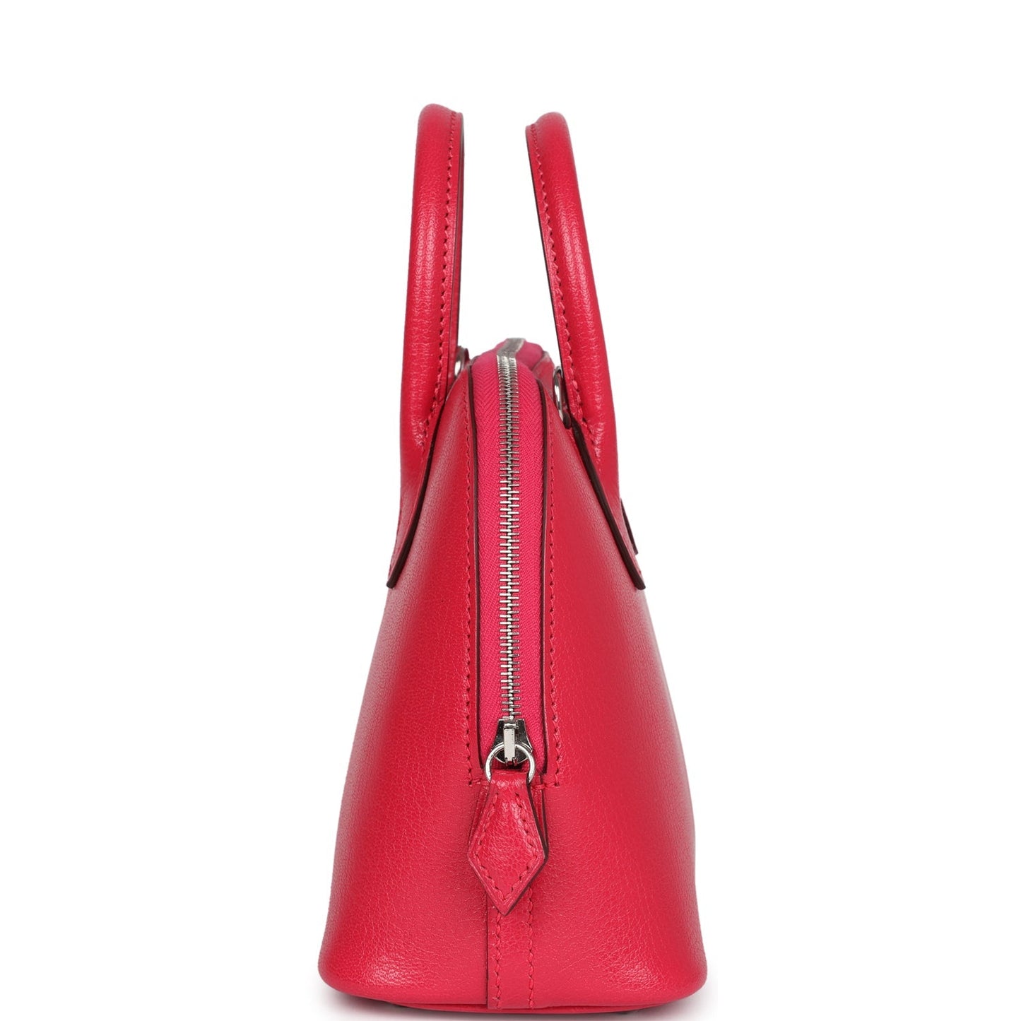 Hermes Mini 1923 Bolide Rose Extreme Chevre Chamkila Palladium Hardware