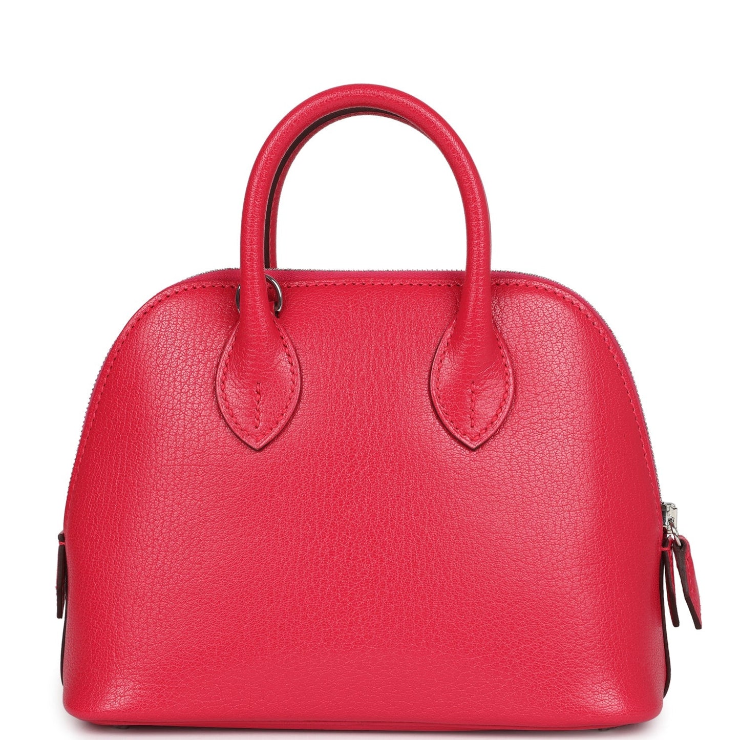 Hermes Mini 1923 Bolide Rose Extreme Chevre Chamkila Palladium Hardware