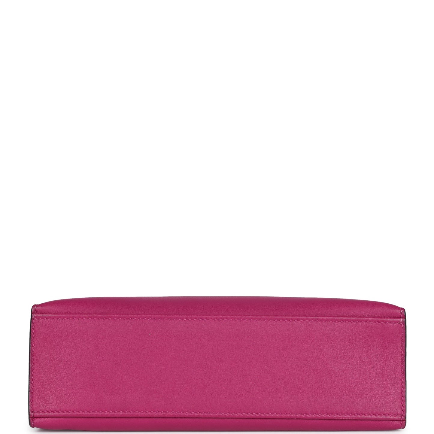 Hermes Kelly Pochette Rose Pourpre Swift Palladium Hardware