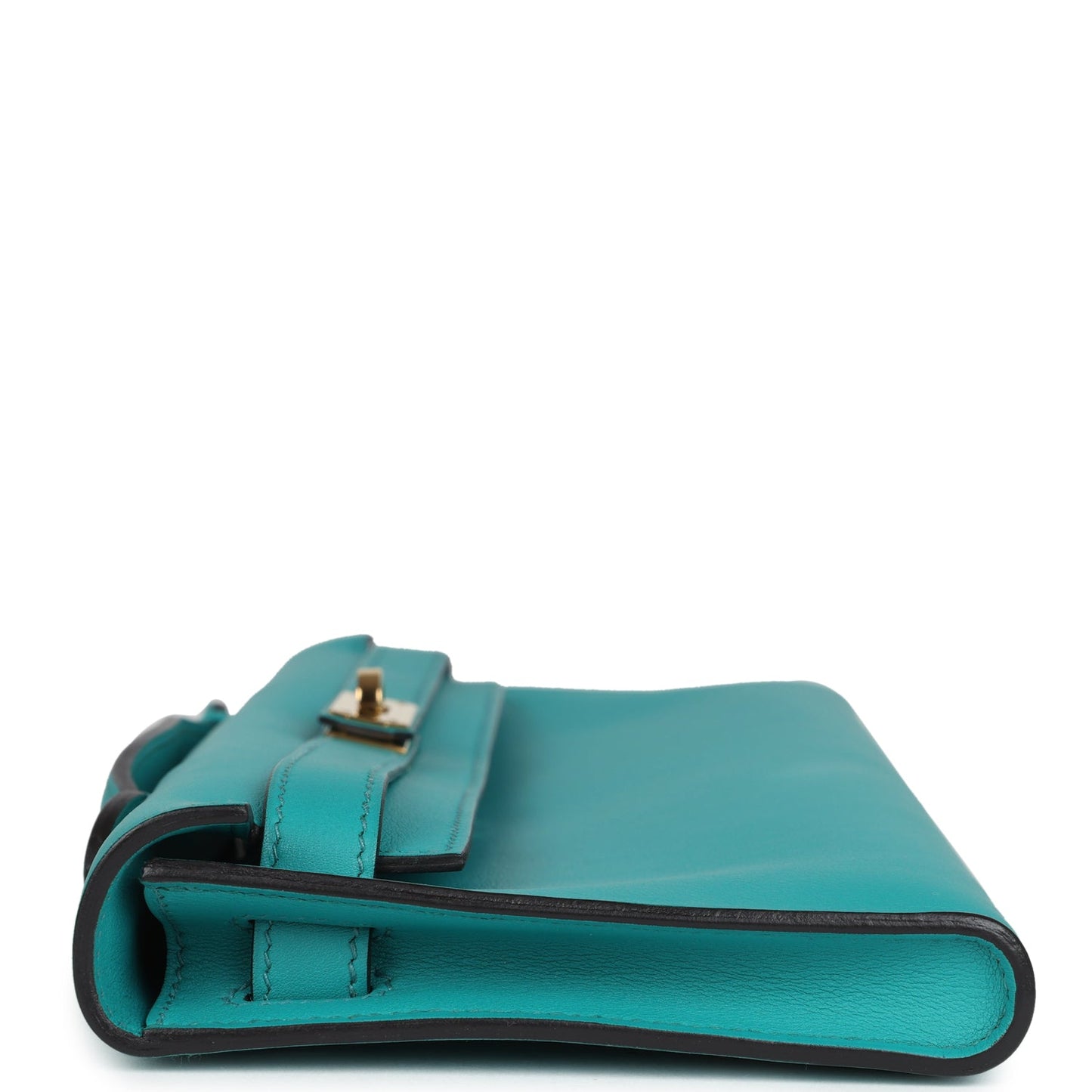 Hermes Kelly Cut Bleu Paon Swift Gold Hardware