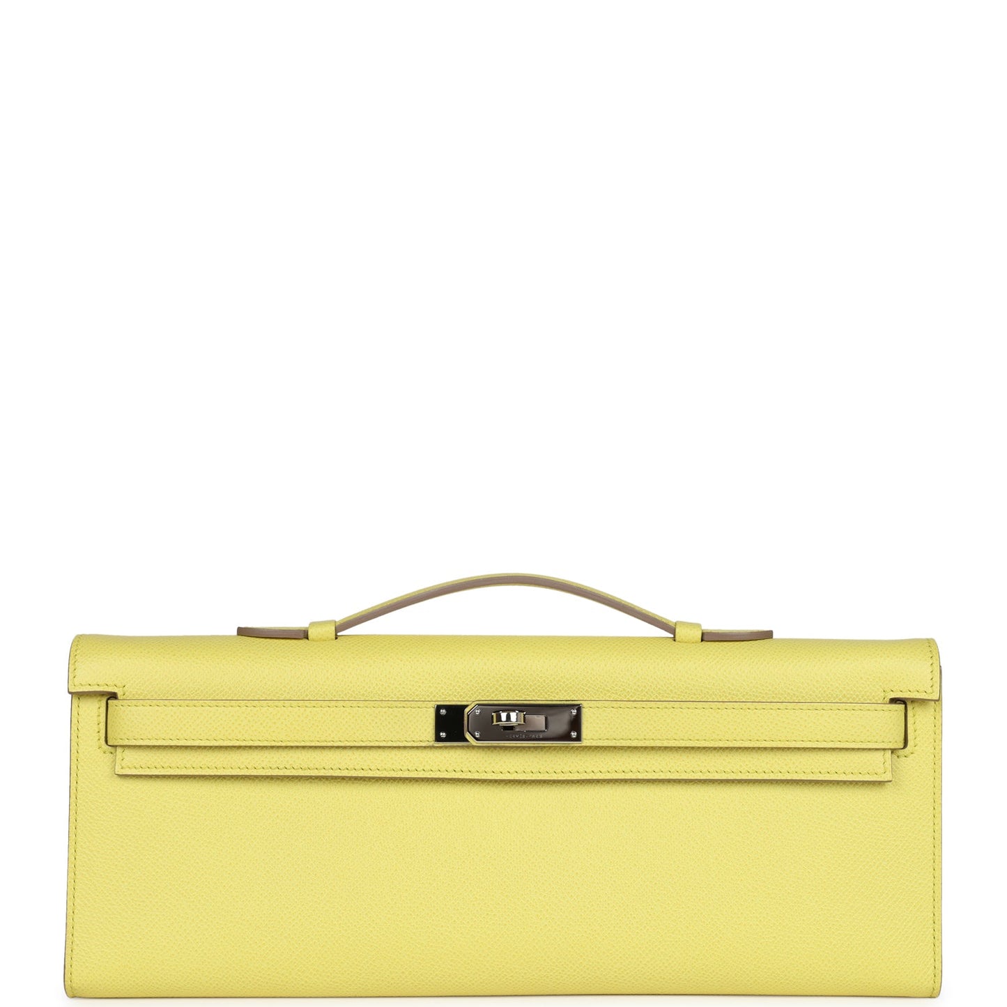 Hermes Kelly Cut Soufre Epsom Palladium Hardware