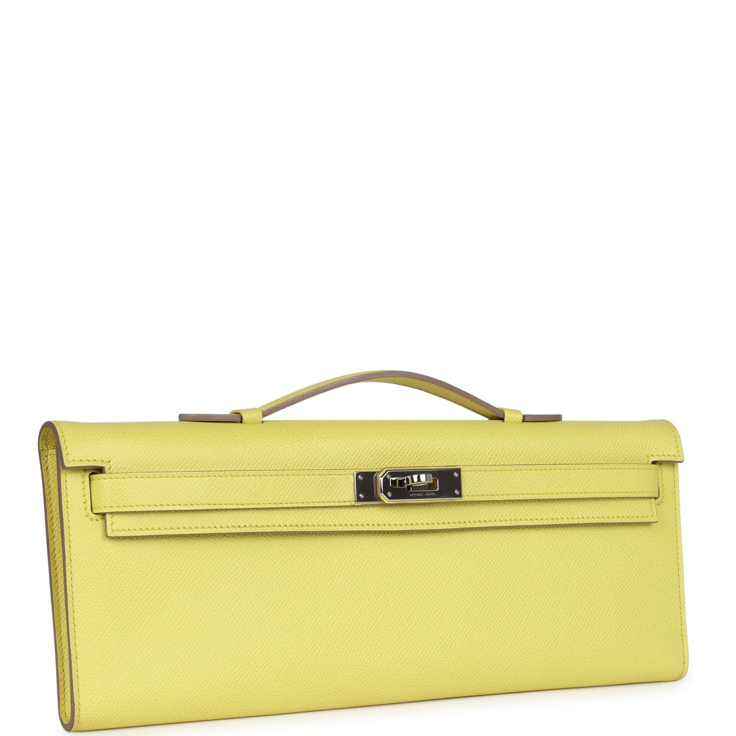 Hermes Kelly Cut Soufre Epsom Palladium Hardware