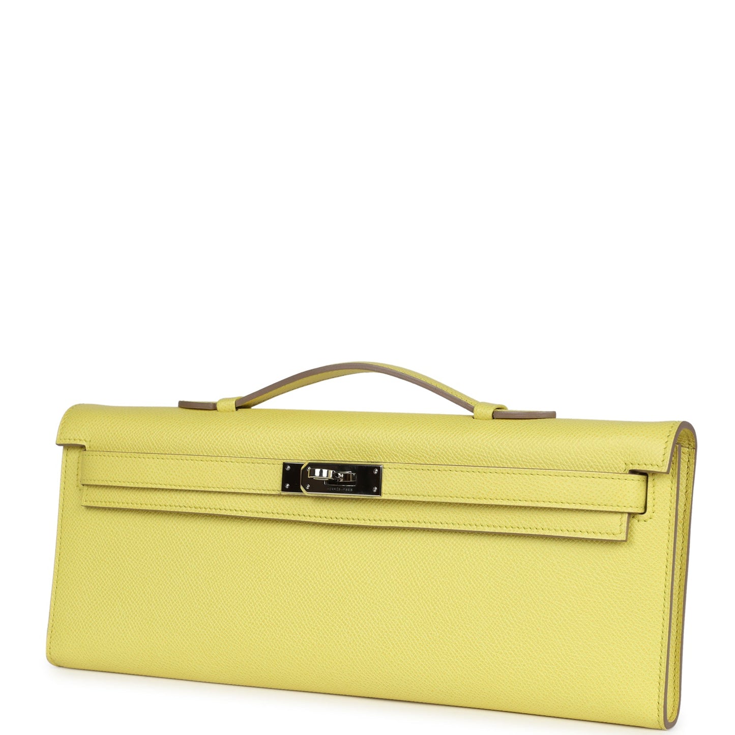 Hermes Kelly Cut Soufre Epsom Palladium Hardware