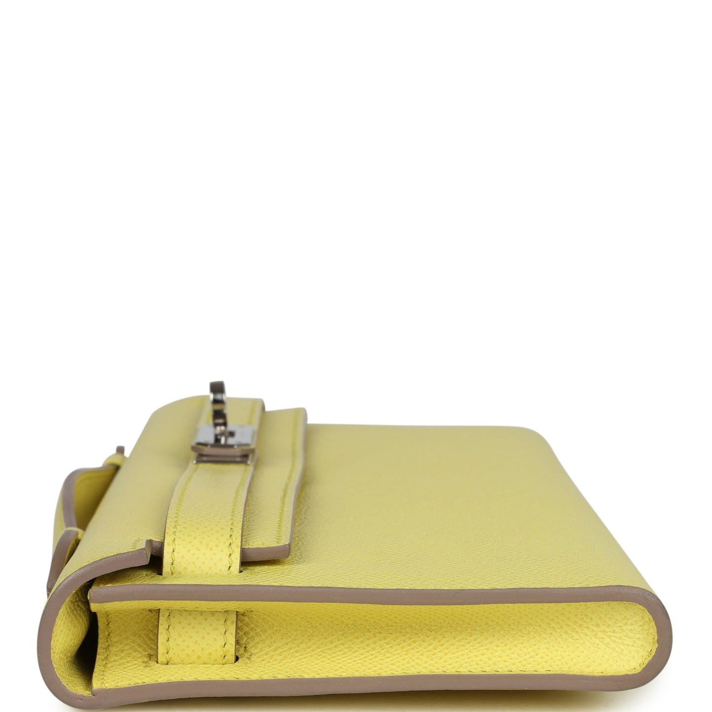 Hermes Kelly Cut Soufre Epsom Palladium Hardware