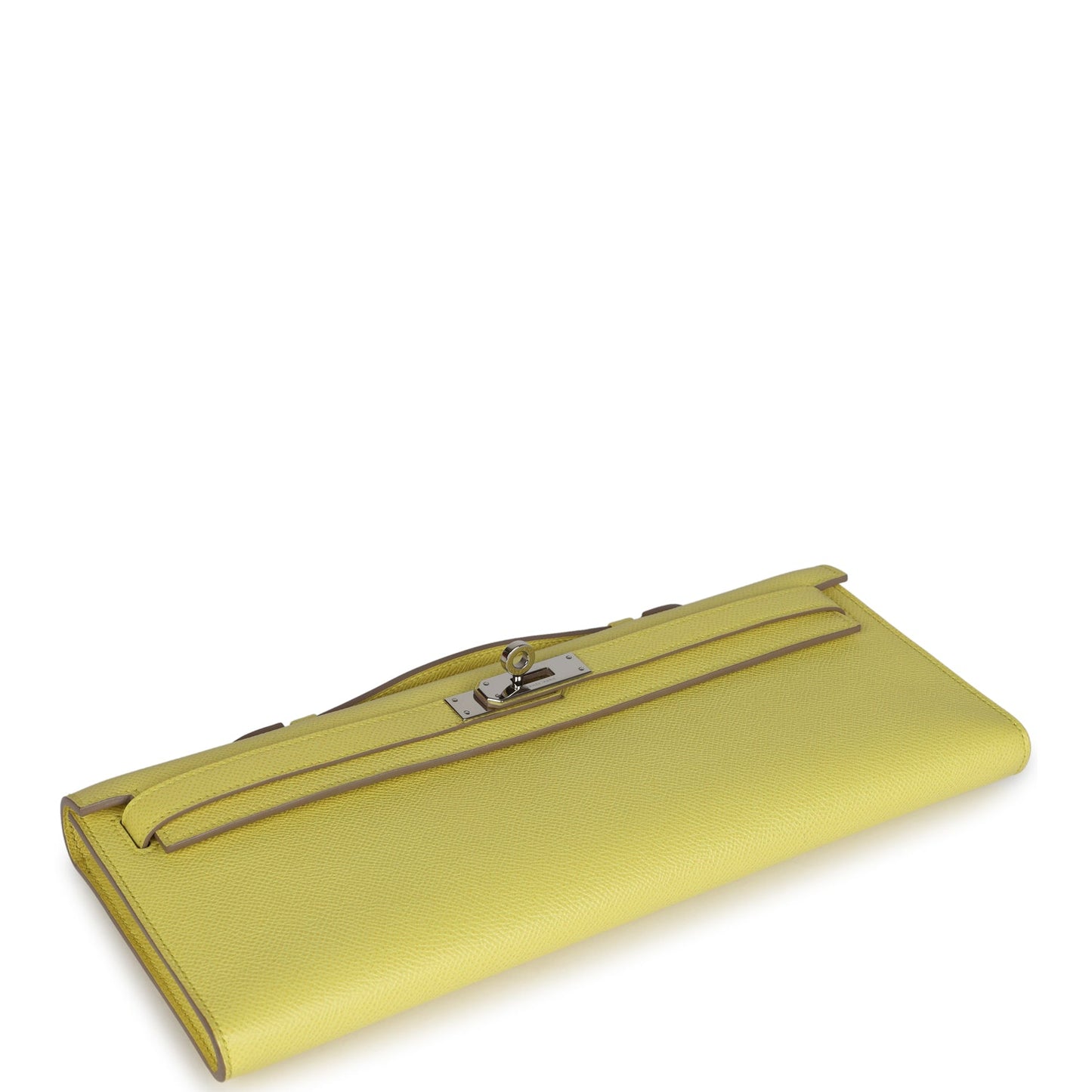 Hermes Kelly Cut Soufre Epsom Palladium Hardware