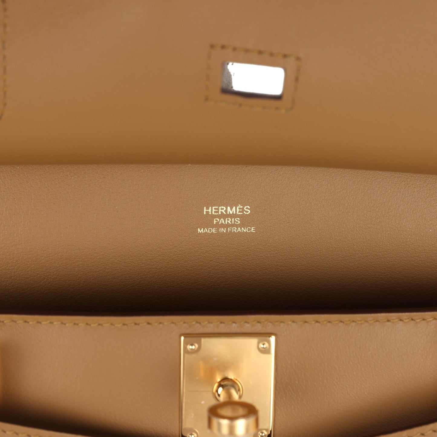 Hermes Mini Jypsiere Bronze Dore Swift Gold Hardware