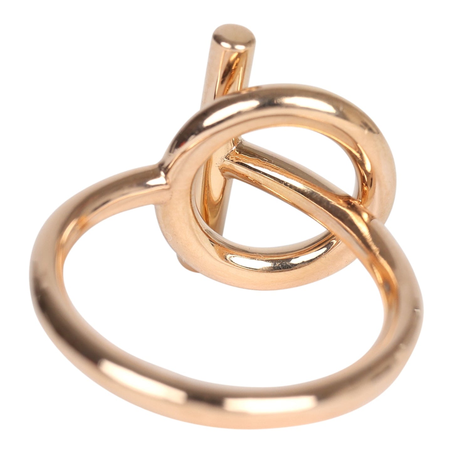 Hermes Echappee PM Ring 18K Rose Gold & Diamonds