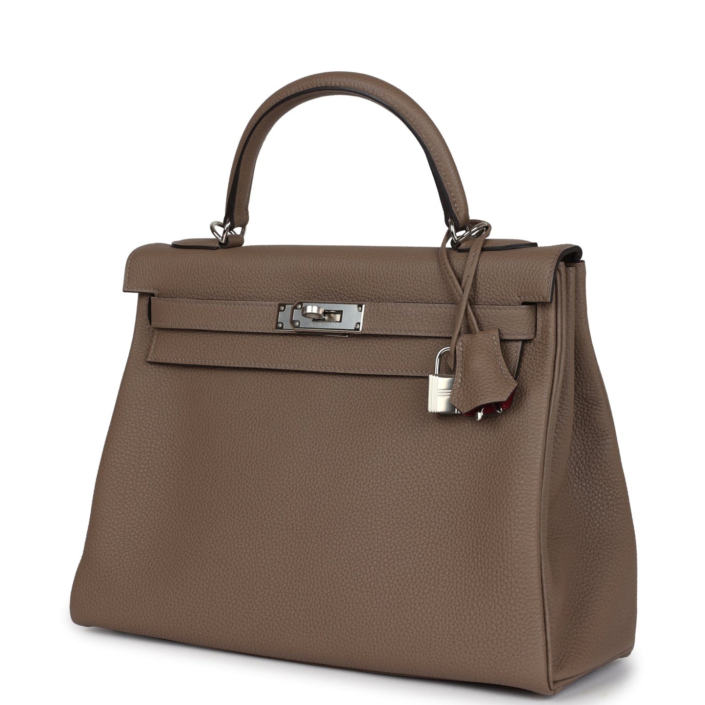 Hermes Special Order (HSS) Kelly Retourne 32 Etoupe Verso Togo Palladium Hardware