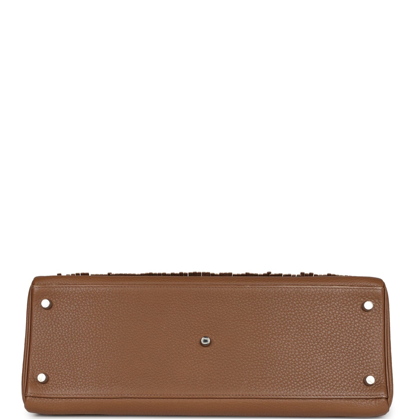 Hermes Fringe Shoulder Kelly 42 JPG Alezan Clemence Palladium Hardware