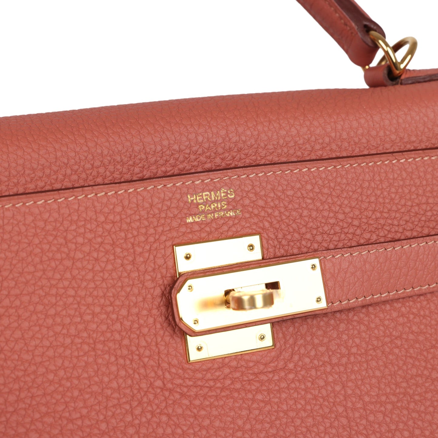 Hermes Kelly Retourne 32 Rosy Togo Gold Hardware