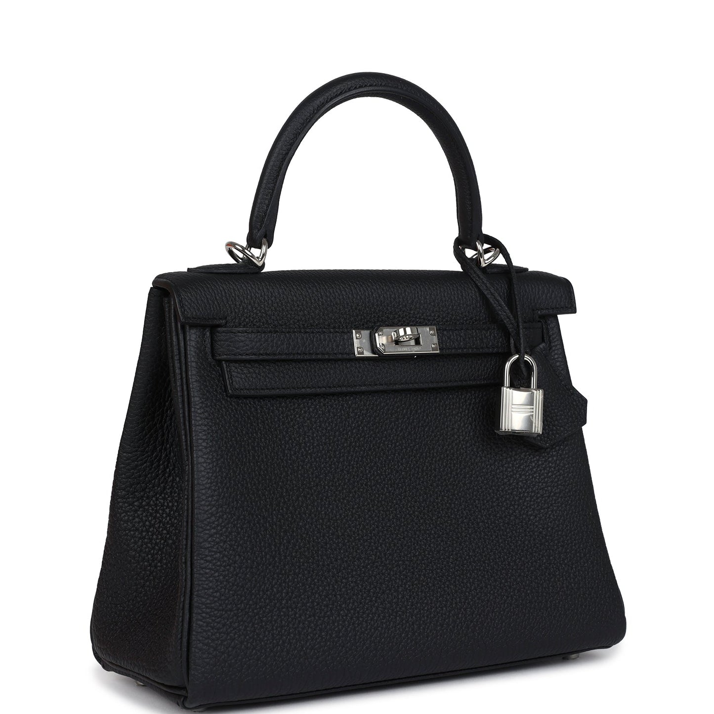 Hermes Kelly Retourne 28 Black Togo Palladium Hardware