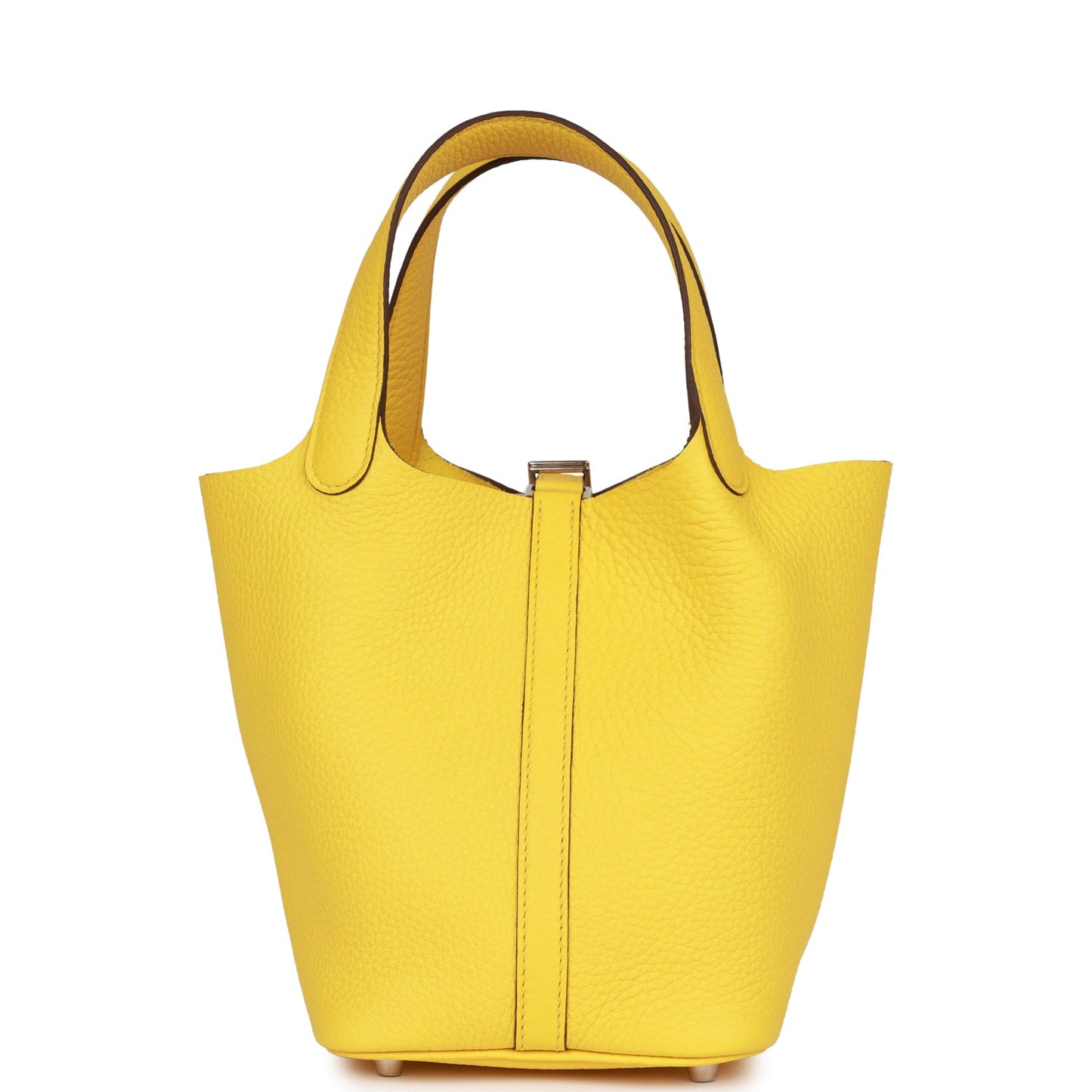 Hermes Picotin Lock 18 Jaune de Naples Clemence Palladium Hardware