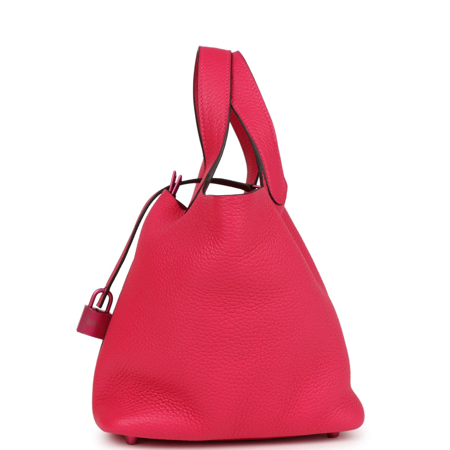 Hermes Monochrome Picotin Lock 18 Rose Mexico Clemence Pink Hardware