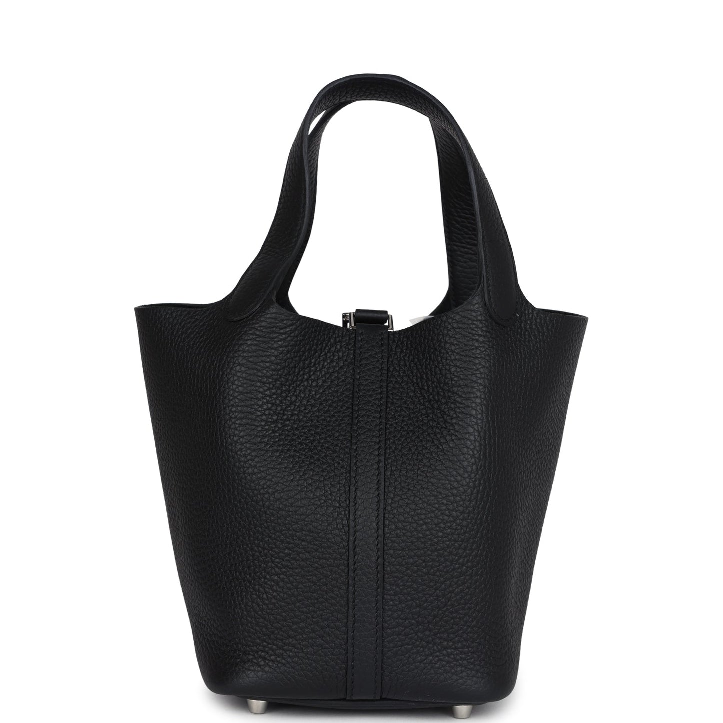 Hermes Picotin Lock 18 Black Clemence Palladium Hardware