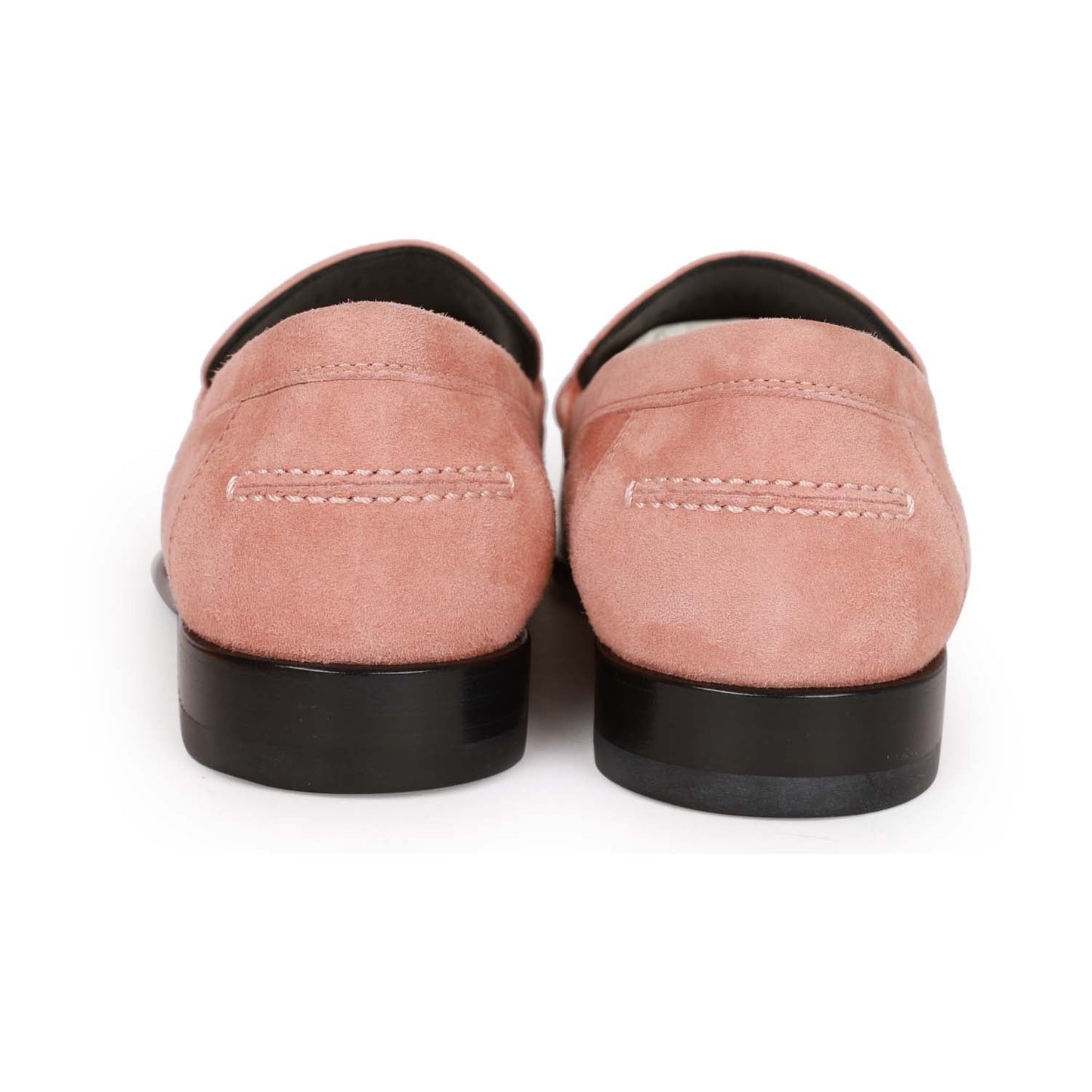 Hermes Destin Loafer Rose Aube Suede Rose Gold Hardware 38
