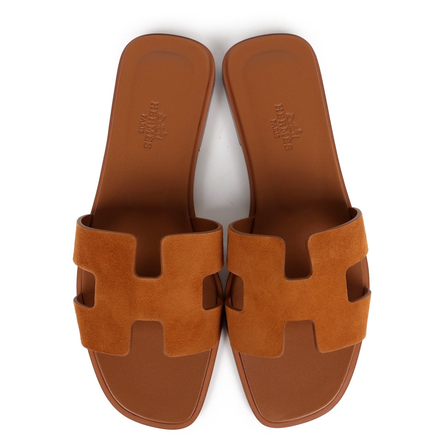 Hermes Oran Sandal Natural Suede Goatskin 37 EU