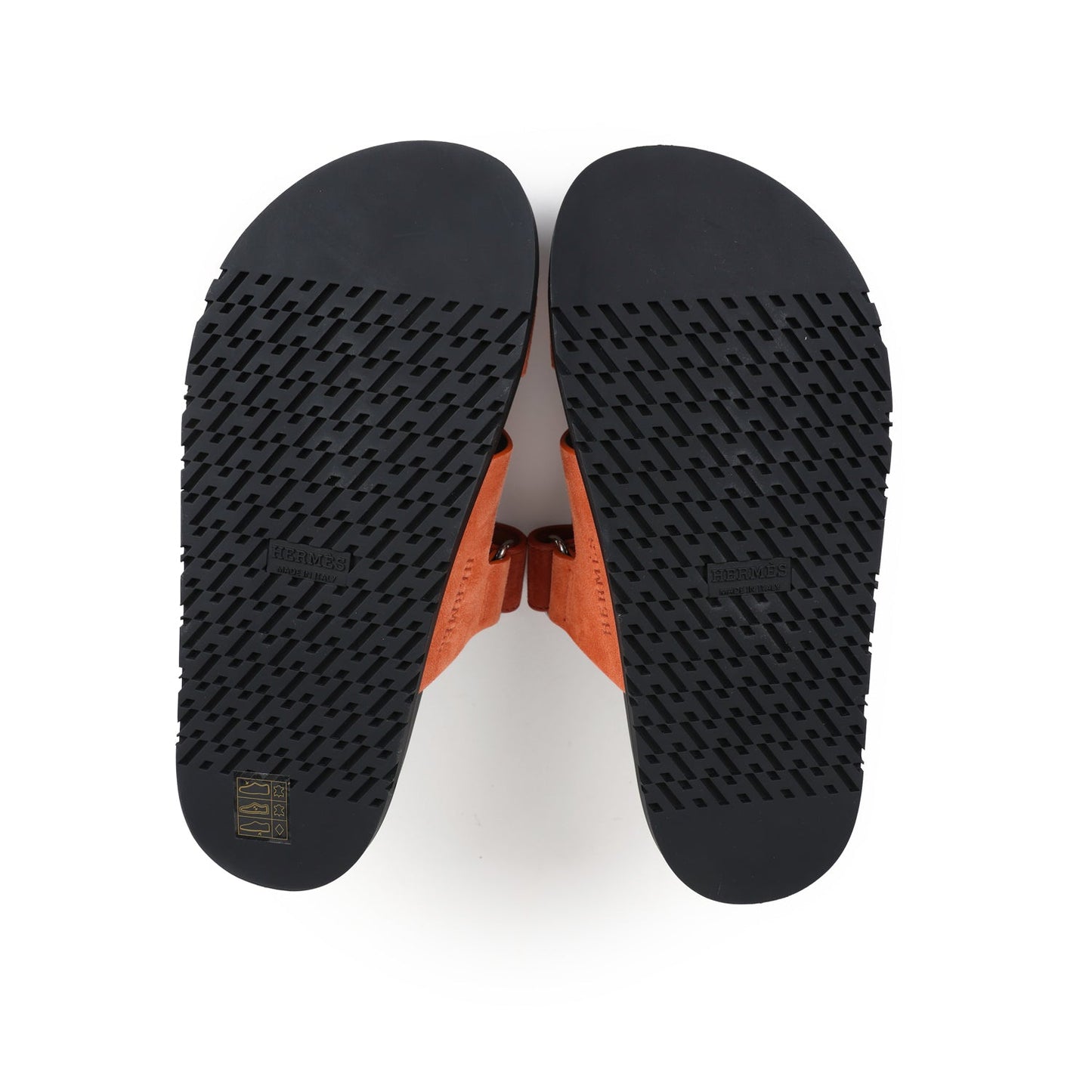 Hermes Chypre Techno Sandal  Rose Bois De Santal and Rouge De Turin Suede Palladium Hardware 37 EU