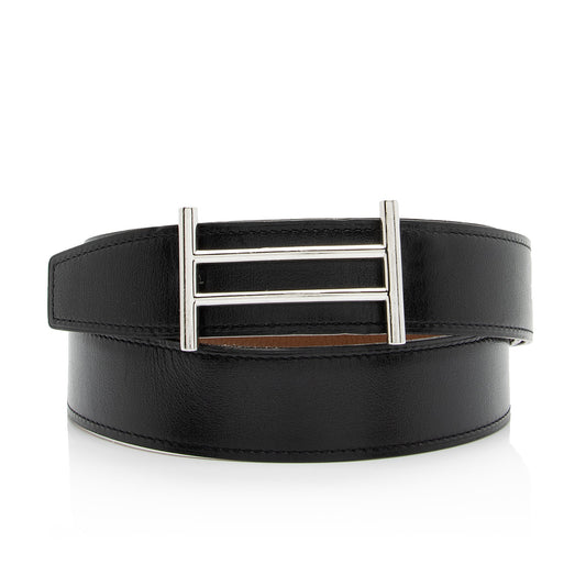 Hermes Box Togo Calfskin Rider Reversible Belt - Size 38 / 95 (SHF-23286)