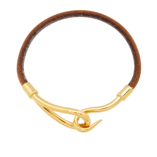 Hermes Leather Jumbo Hook Tour Bracelet
