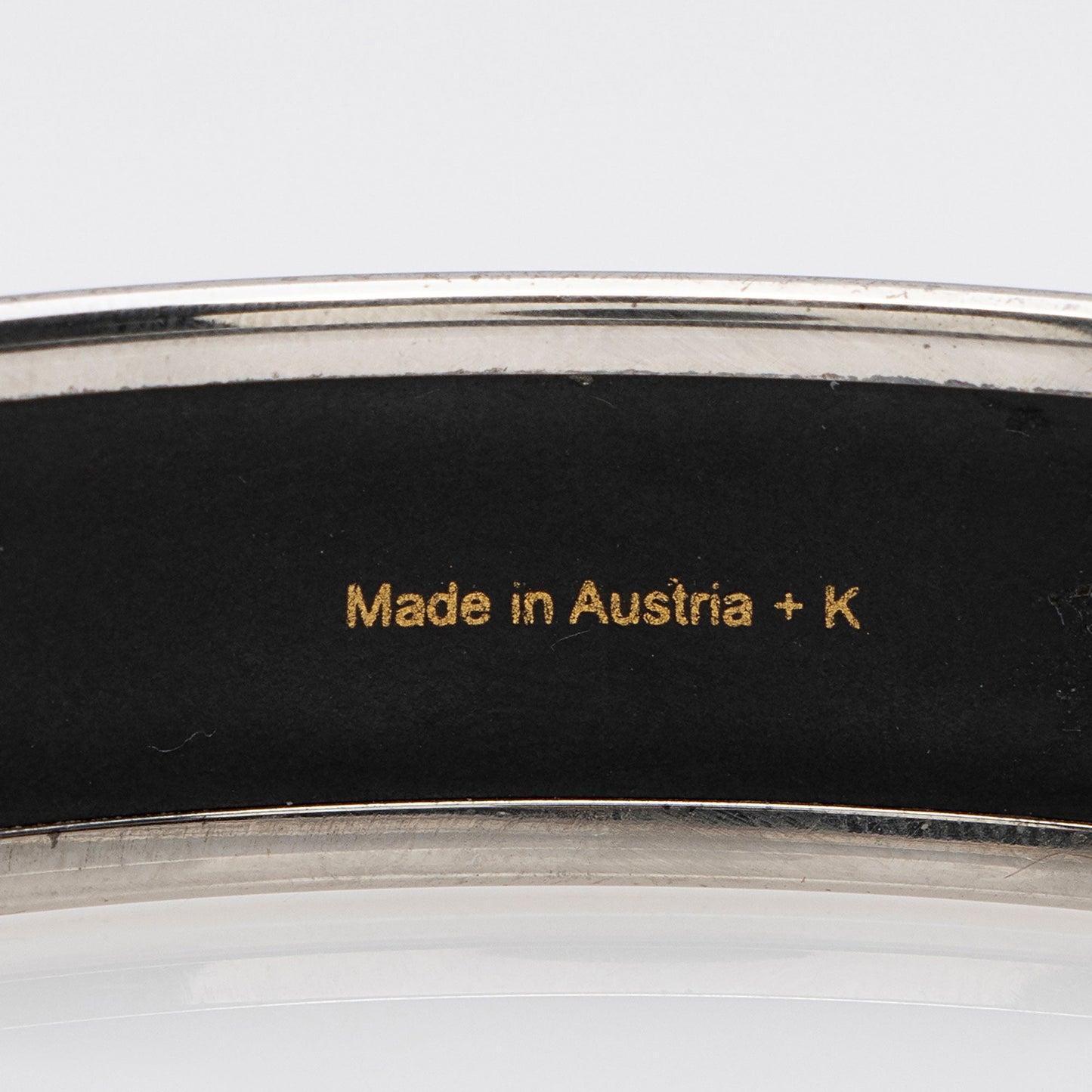 Hermes Printed Enamel Narrow Bracelet