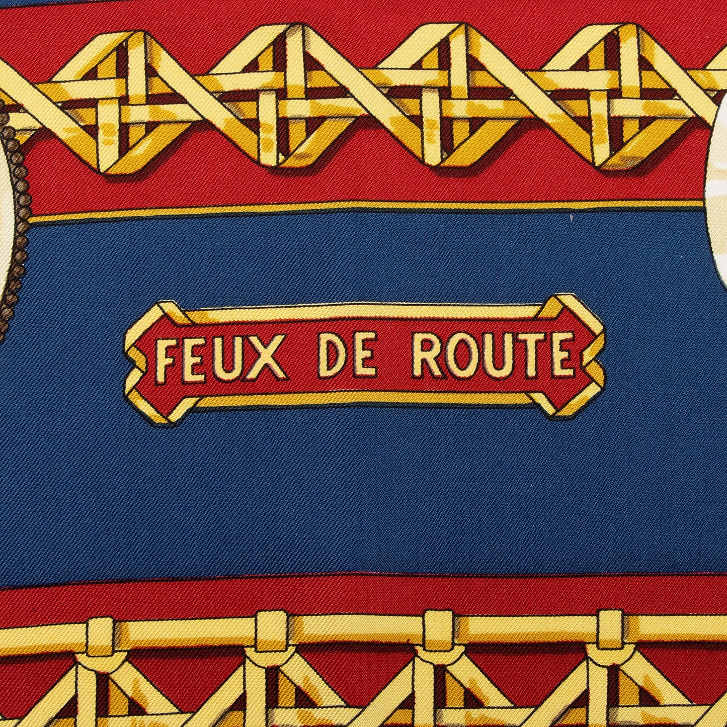 Hermes Silk Feux De Route 90cm Scarf