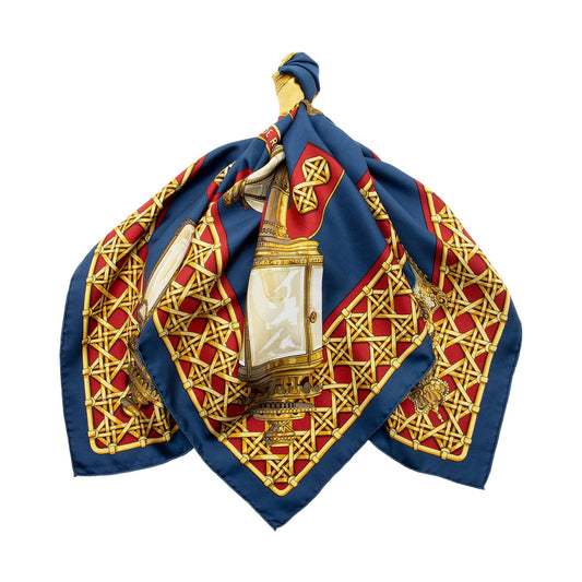 Hermes Silk Feux De Route 90cm Scarf