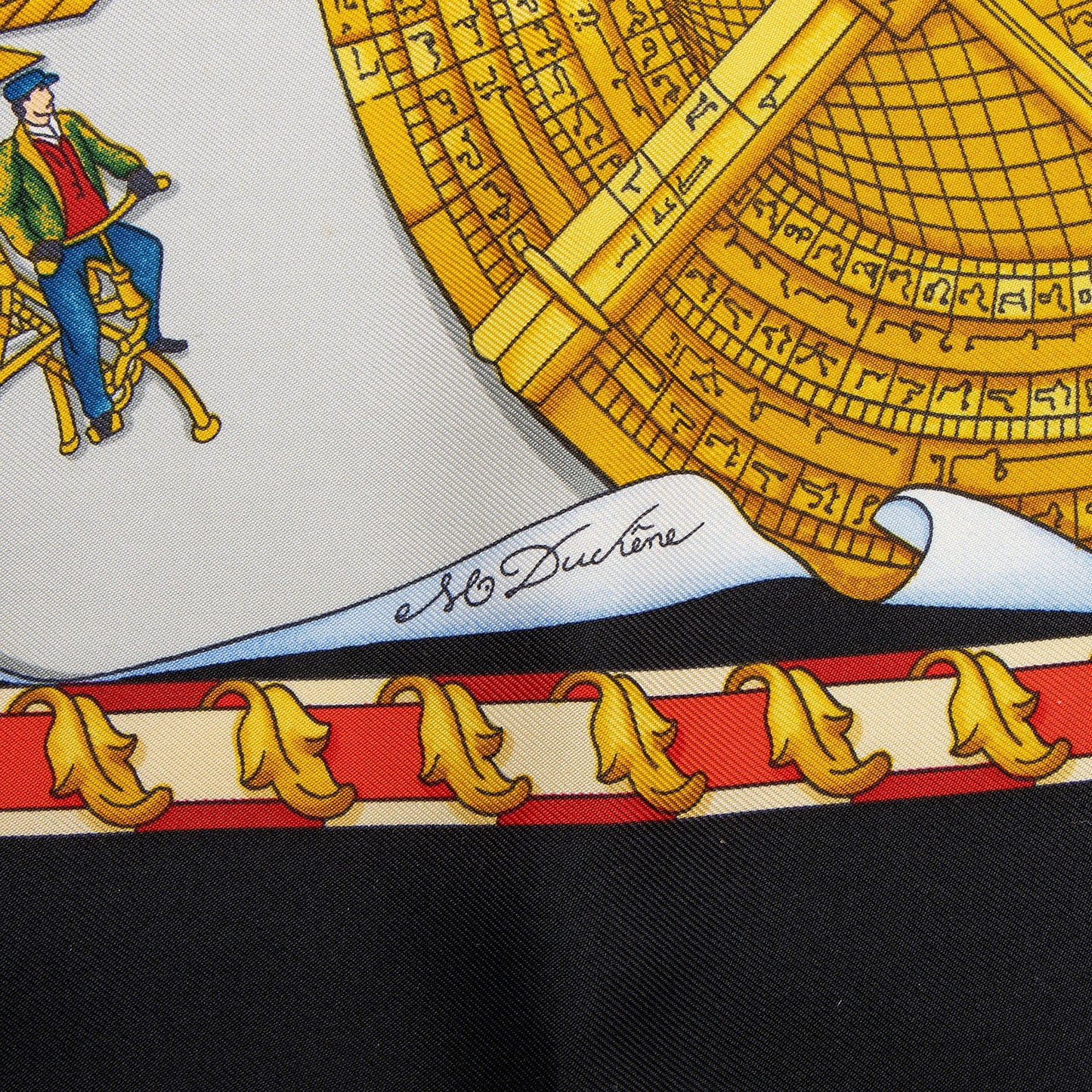 Hermes Silk Reves d'Espace 90cm Scarf
