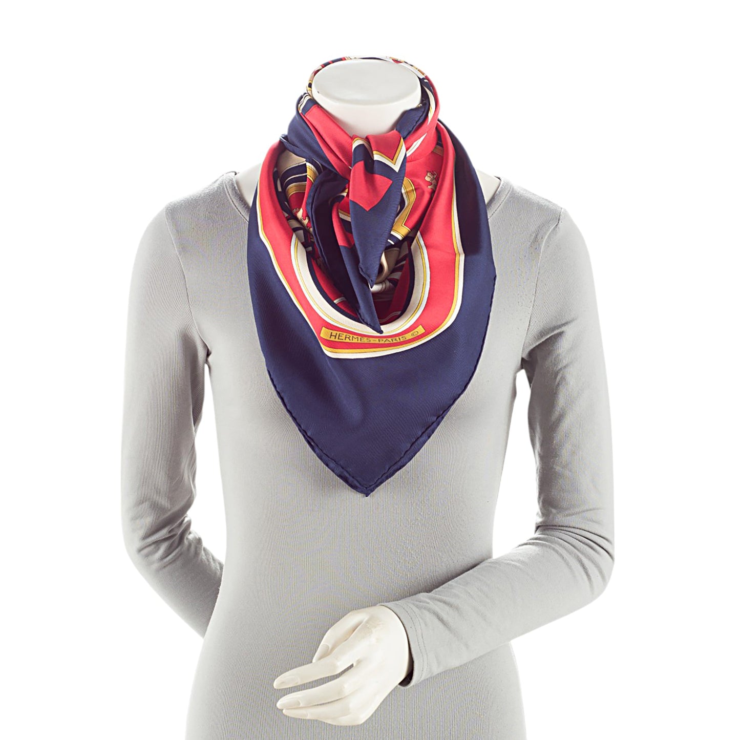 Hermes Silk Washington's Carriage 90cm Scarf