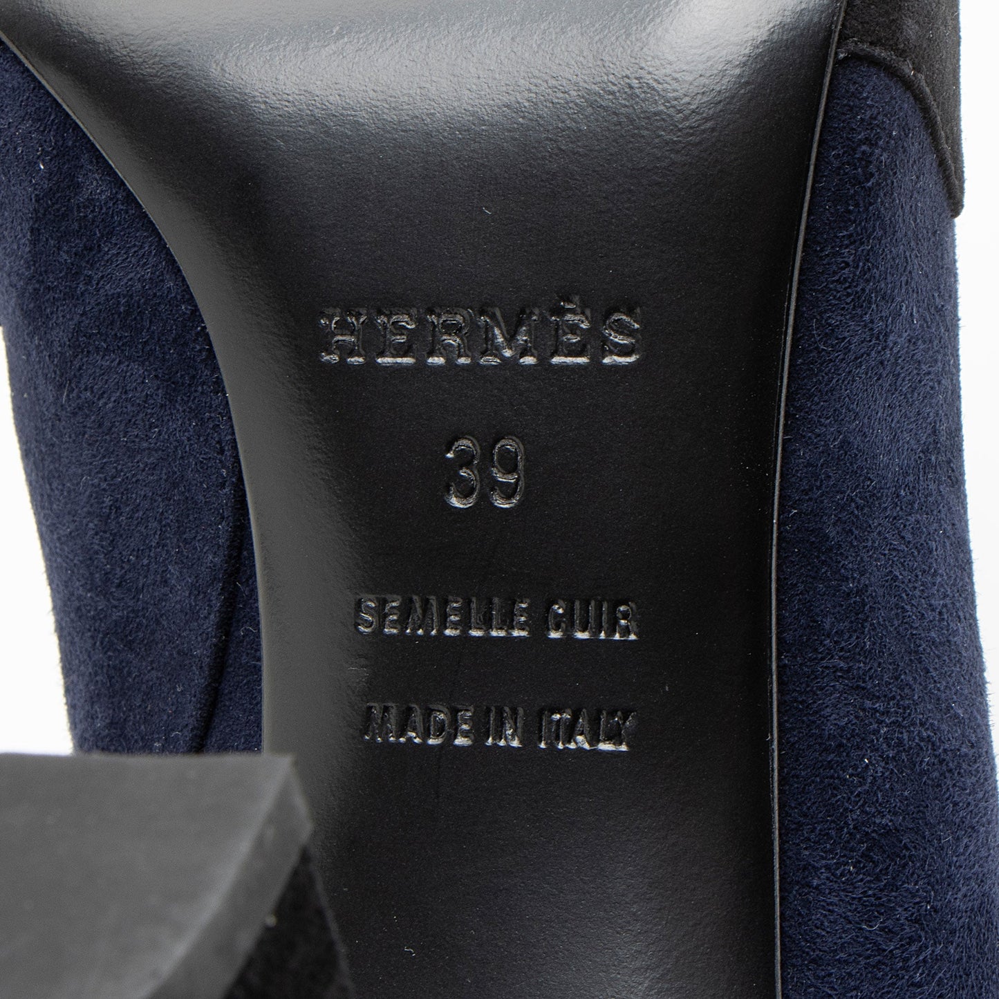 Hermes Bicolor Suede Neila Ankle Boots - Size 9 / 39