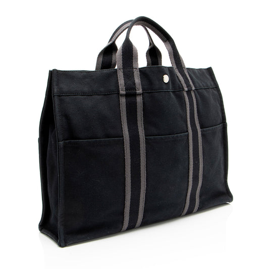 Hermes Toile Fourre Tout MM Tote