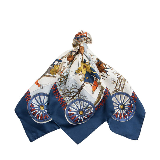 Hermes Vintage Silk The Bull & Mouth Regent's Circus Piccadilly 90cm Scarf